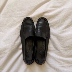 Ferragamo black leather loafers
